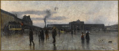 The Ruins of the Tuileries and the Place du Carrousel by Siebe Johannes Ten Kate