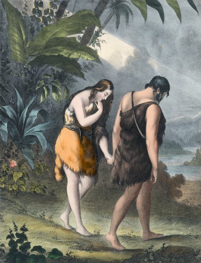 Adam and Eve driven out of Paradise by Siegfried Detler Bendixen