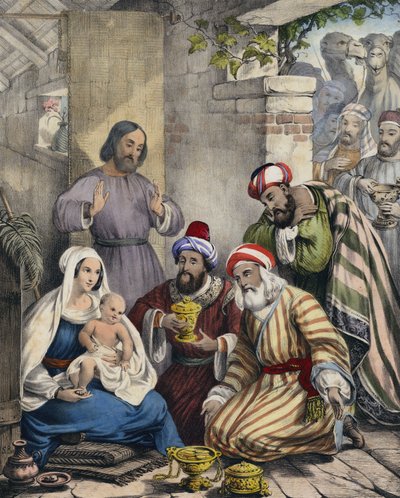 The Worship and Offerings of the Wise Men by Siegfried Detler Bendixen