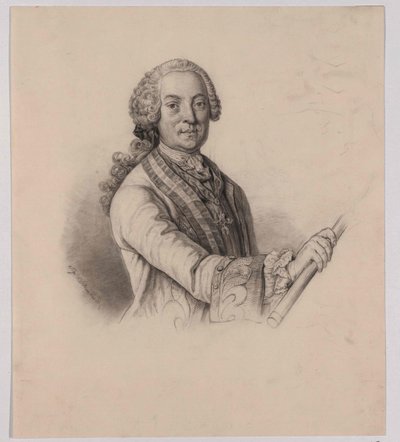 Count Leopold Daun (Pencil Drawing by Siegmund L