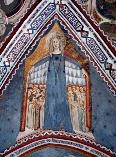 Representation of the Virgin Mary Mother of the Church by Sienese School
