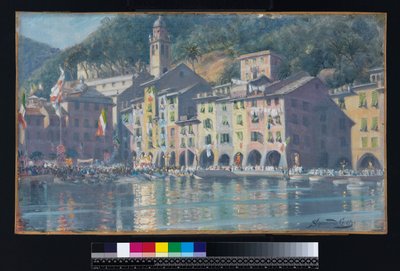 Festa di San Giorgio, Portofino by Sigismund Christian Hubert Goetze