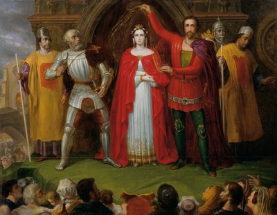 Wedding of King Alfred the Great of England by Sigmund Ferdinand von Perger