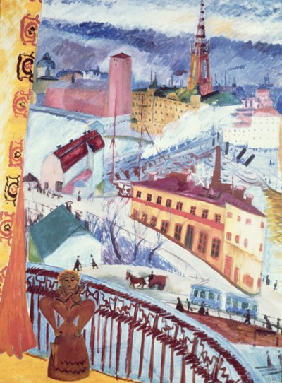 View of Slussen by Sigrid Hjerten