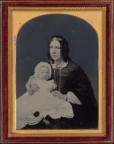 Portrait of a Woman and Baby, c. 1855 by Silas Eastham