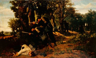 Ambush of Bersaglieri by Silvestro Lega