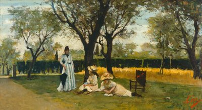 At villa of Poggio Piano by Silvestro Lega