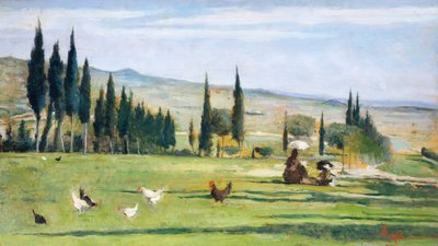 Gabbro Landscape by Silvestro Lega