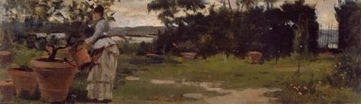 Garden at Bellariva by Silvestro Lega