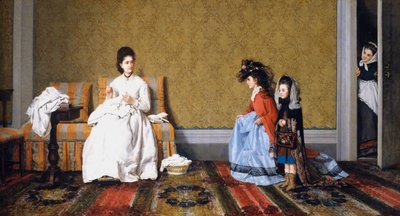 Girls Tending to Ladies by Silvestro Lega