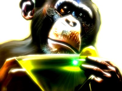 Monkey Drinking Absinthe - Enlightened Monkey: Absinthe Reveries by Silvia Martini
