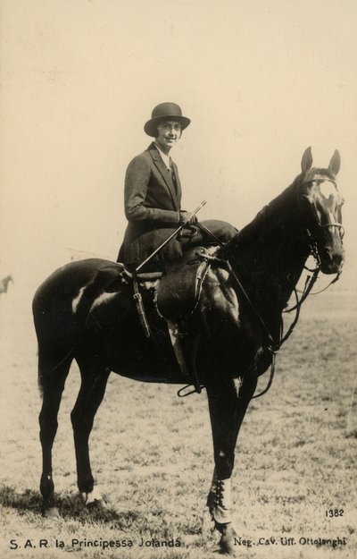 Princess Yolanda of Savoy, Countess of Bergolo, Horse by Silvio Ottolenghi