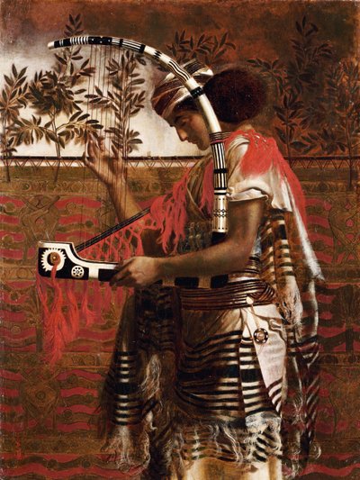 A Young Musician Employed in the Temple Service during the Feast of the Tabernacles, later called Hosanna by Simeon Solomon