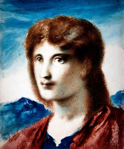 Head of a Young Man by Simeon Solomon