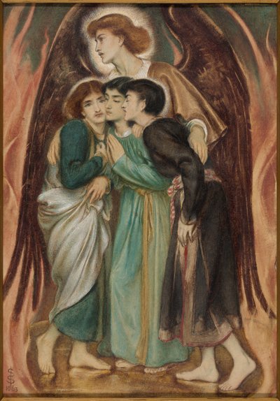 Shadrach, Meshach and Abednego in the Fiery Furnace by Simeon Solomon