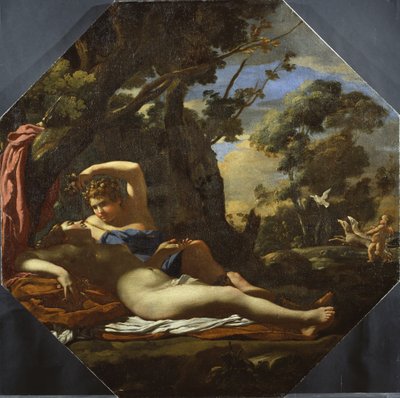 Venus and Adonis by Simon (circle of) Vouet