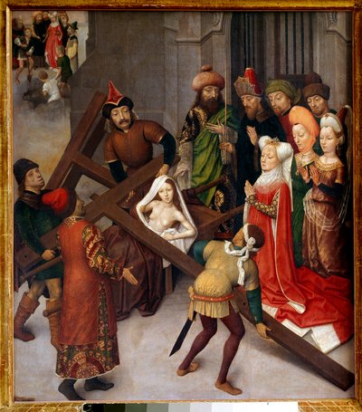 The Miracle of the True Cross by Simon (follower of) Marmion