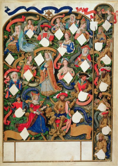 Genealogical tree of John of Gaunt by Simon Bening