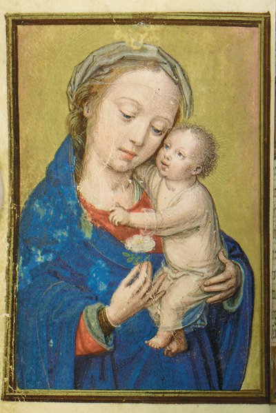 Folio from a Miniature Book of Hours, Use of Rome, Bruges by Simon Bening