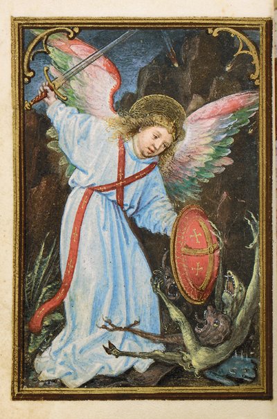Folio from a miniature Book of Hours, use of Rome, Bruges, 1530-35 by Simon Bening
