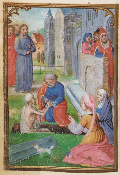 Folio from a miniature Book of Hours, use of Rome, Bruges, 1530-35 by Simon Bening