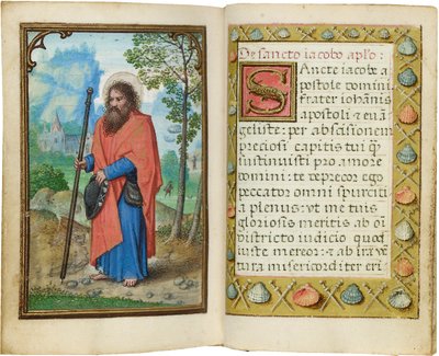 Folio from a miniature Book of Hours, use of Rome, Bruges, 1530-35 by Simon Bening