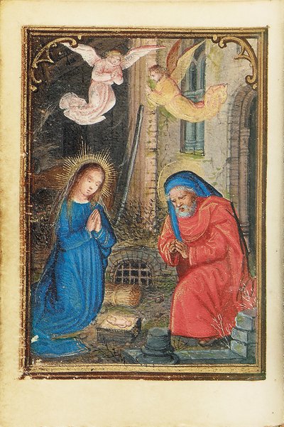 Folio from a Miniature Book of Hours, Use of Rome, Bruges (1530-35) by Simon Bening