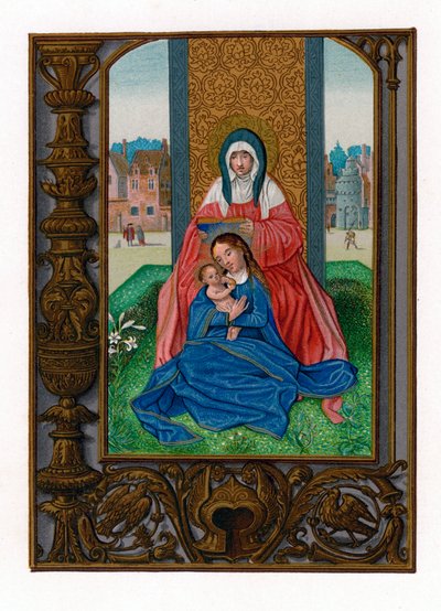St Anne with the Virgin and child, 1516-1529 by Simon Bening