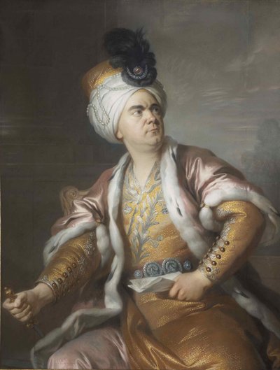 The Actor Lekain as Orosmane in the Tragedy Zaïre of Voltaire by Simon Bernard Lenoir