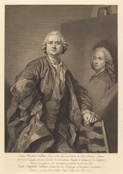 Louis Michel Vanloo by Simon Charles Miger after Louis Michel Van Loo