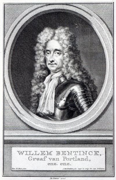 William Bentinck, 1st Earl of Portland, engraved by Jacobus Houbraken after an original by Robert Williams by Simon Du Bois