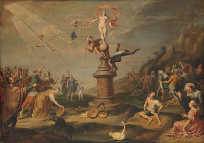 The Goddess Fortuna Bestowing her Gifts by Simon Flocquet (attributed to)