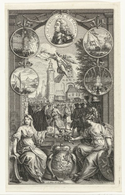 Allegory of the Elevation of William IV to Stadtholder, 1747 by Simon Fokke