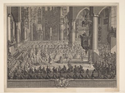 Marriage of Charles Christian of Nassau-Weilburg with Princess Carolina, 1760 by Simon Fokke