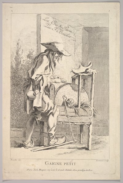 Gaigne Petit (Frontispiece from Le Cris de Paris) by Simon Francois Ravenet