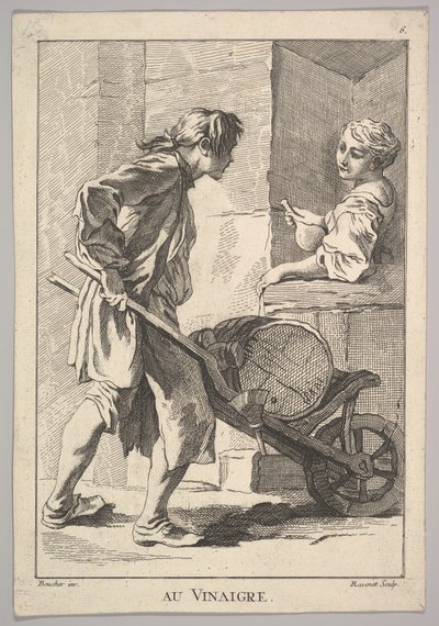 Reverse Copy of Vinegar, from The Cries of Paris by Simon Francois Ravenet