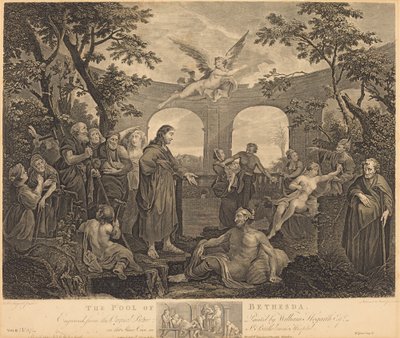 The Pool of Bethesda by Simon Francois Ravenet I and Victor Marie Picot after William Hogarth