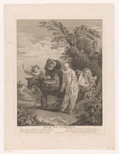 Procession of Theater Figures (Marche Comique) by Simon François Ravenet (le vieux)