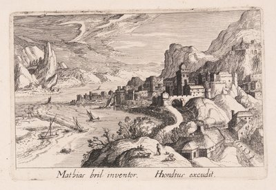 Alpine River Valley, from Topographia Variarum Regionum by Simon Frisius