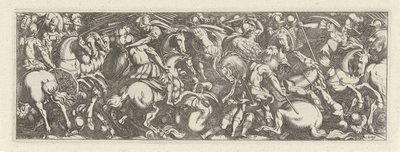 Battle Between Cavalrymen and Infantrymen, Cavalry (series title) by Simon Frisius