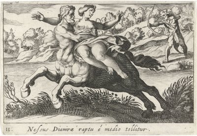 Nessus Attempts to Abduct Deianira by Simon Frisius