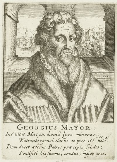 Portrait of Georgius Mayr by Simon Frisius