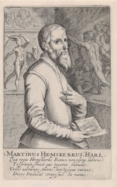 Portrait of Maarten van Heemskerck by Simon Frisius