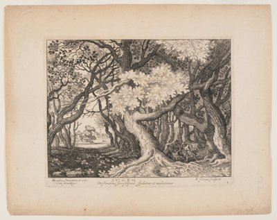 The Man Wounded by the Thieves, from Landscapes with the Story of the Good Samaritan by Simon Frisius