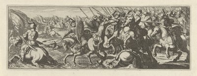 Battle at a River, Cavalry (series title) by Simon Frisius