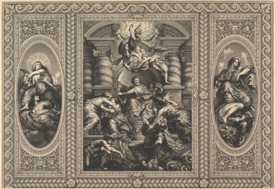 The Ceiling of the Banqueting House at Whitehall: The Peaceful Reign of James I by Simon Gribelin