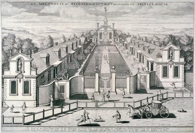 Trinity Almshouses, Mile End Road, Stepney, London by Simon Gribelin