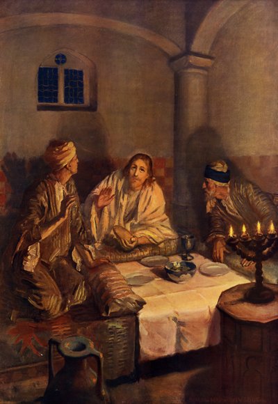 The Journey To Emmaus by Simon Harmon (after) Vedder