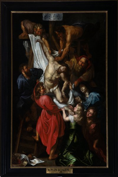 Parish Church (Parochiekerk Sint-Pieter). Descent of the Cross. by Simon II de Pape