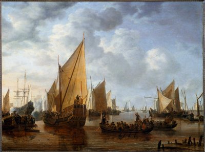 Frederick Henry, Prince of Orange Visits the Fleets in Dordrecht in 1646 by Simon Jacobsz. Vlieger